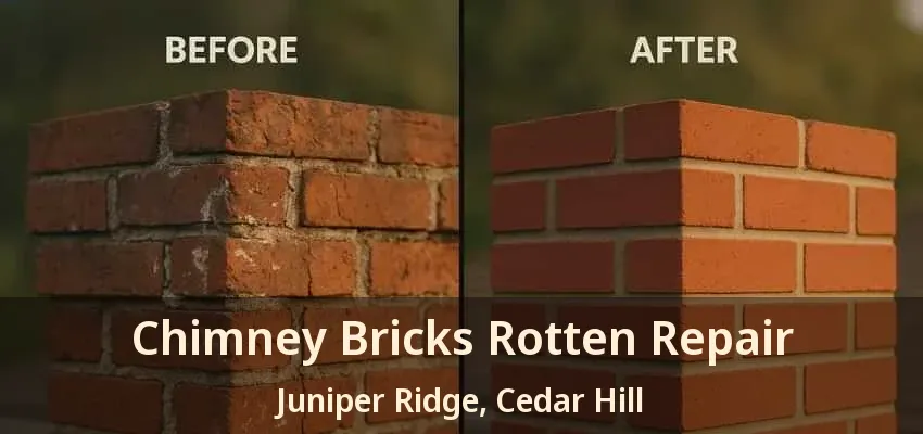 Chimney Bricks Rotten Repair Juniper Ridge, Cedar Hill - TX