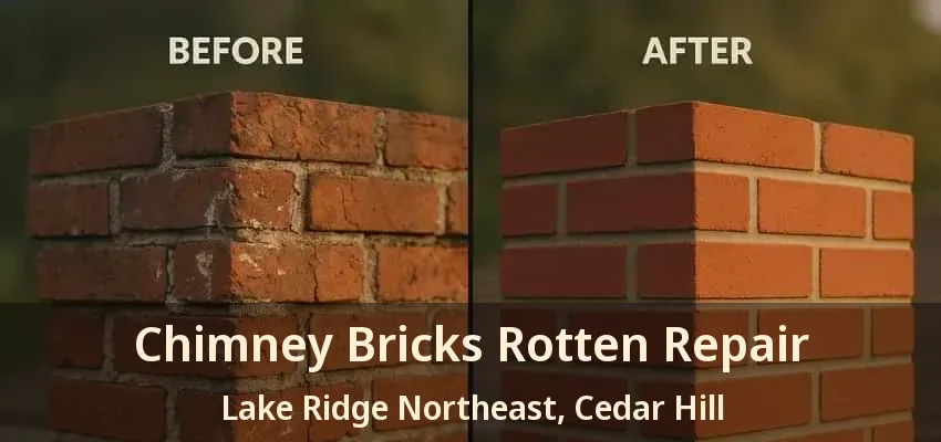 Chimney Bricks Rotten Repair Lake Ridge Northeast, Cedar Hill - TX
