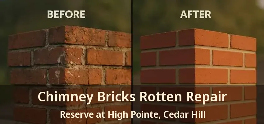 Chimney Bricks Rotten Repair Reserve at High Pointe, Cedar Hill - TX