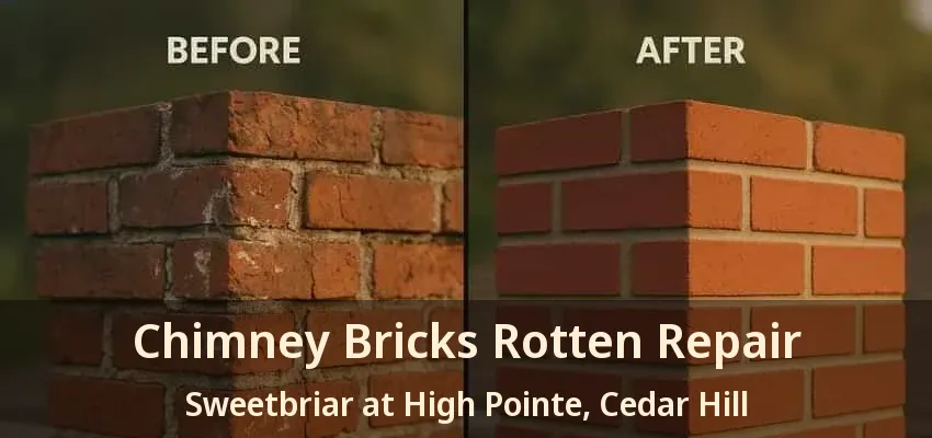 Chimney Bricks Rotten Repair Sweetbriar at High Pointe, Cedar Hill - TX