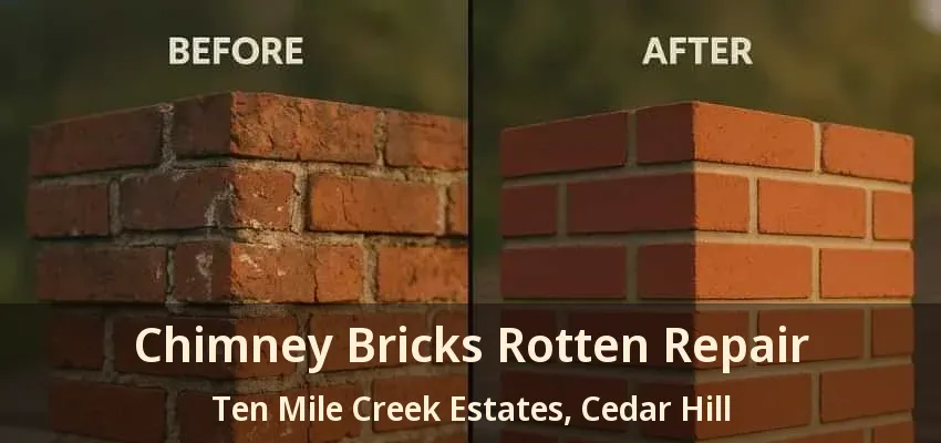 Chimney Bricks Rotten Repair Ten Mile Creek Estates, Cedar Hill - TX