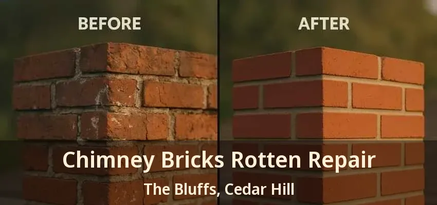 Chimney Bricks Rotten Repair The Bluffs, Cedar Hill - TX