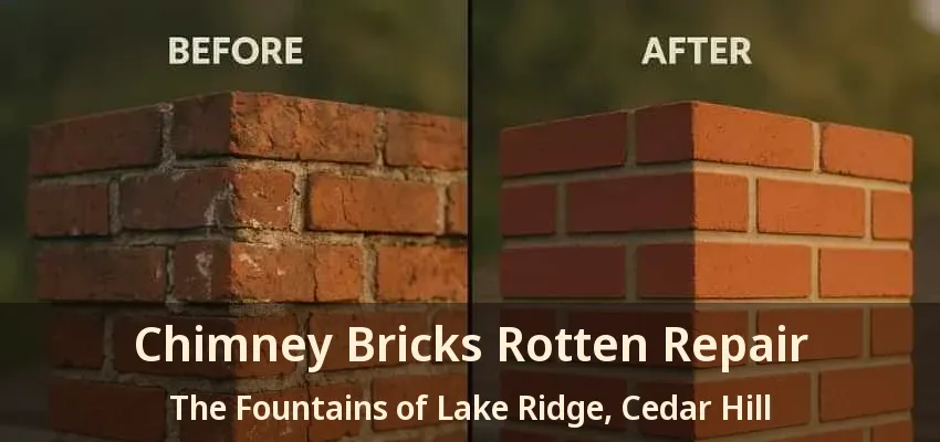 Chimney Bricks Rotten Repair The Fountains of Lake Ridge, Cedar Hill - TX