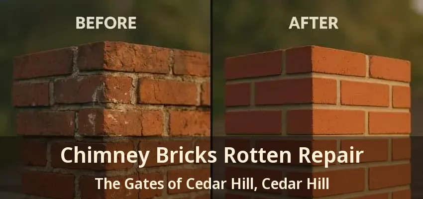 Chimney Bricks Rotten Repair The Gates of Cedar Hill, Cedar Hill - TX