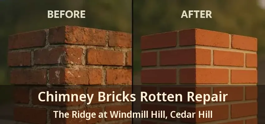 Chimney Bricks Rotten Repair The Ridge at Windmill Hill, Cedar Hill - TX