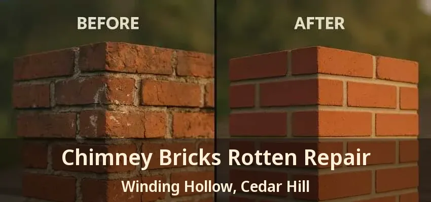 Chimney Bricks Rotten Repair Winding Hollow, Cedar Hill - TX