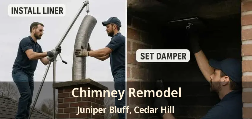 Chimney Remodel Juniper Bluff, Cedar Hill - TX