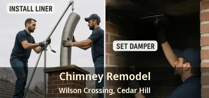 Chimney Remodel Wilson Crossing, Cedar Hill - TX