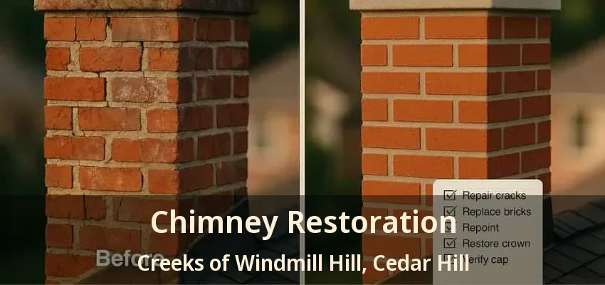Chimney Restoration Creeks of Windmill Hill, Cedar Hill - TX