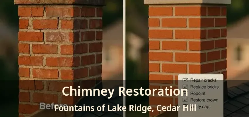 Chimney Restoration Fountains of Lake Ridge, Cedar Hill - TX