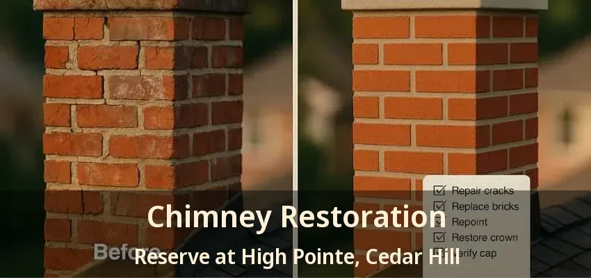 Chimney Restoration Reserve at High Pointe, Cedar Hill - TX