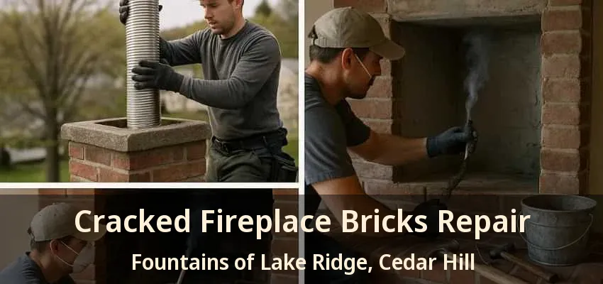 Cracked Fireplace Bricks Repair Fountains of Lake Ridge, Cedar Hill - TX