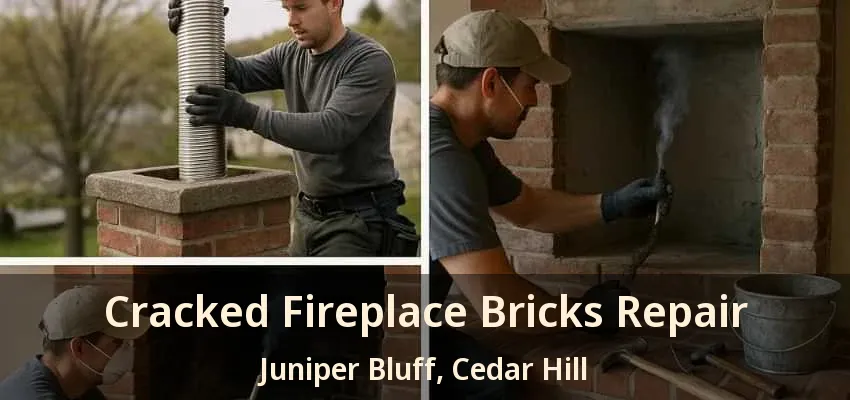 Cracked Fireplace Bricks Repair Juniper Bluff, Cedar Hill - TX