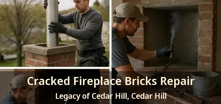 Cracked Fireplace Bricks Repair Legacy of Cedar Hill, Cedar Hill - TX