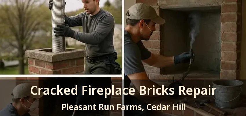 Cracked Fireplace Bricks Repair Pleasant Run Farms, Cedar Hill - TX