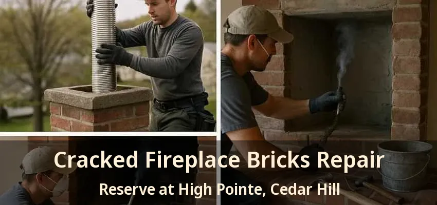 Cracked Fireplace Bricks Repair Reserve at High Pointe, Cedar Hill - TX