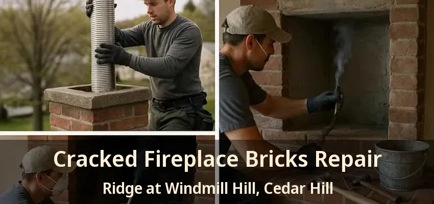 Cracked Fireplace Bricks Repair Ridge at Windmill Hill, Cedar Hill - TX