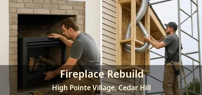 Fireplace Rebuild High Pointe Village, Cedar Hill - TX