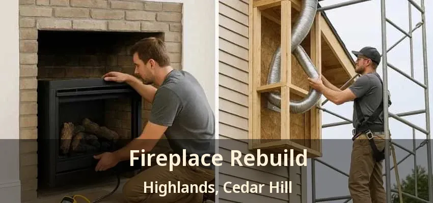 Fireplace Rebuild Highlands, Cedar Hill - TX