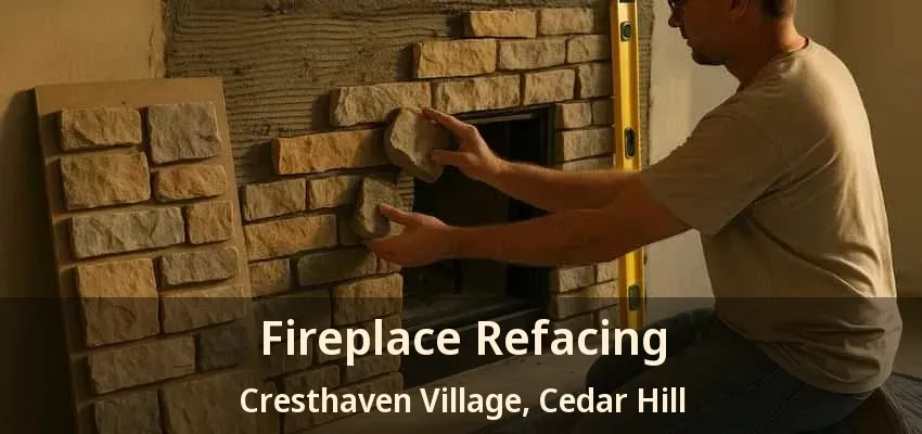 Fireplace Refacing Cresthaven Village, Cedar Hill - TX
