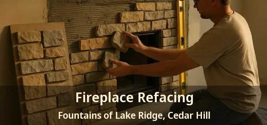 Fireplace Refacing Fountains of Lake Ridge, Cedar Hill - TX