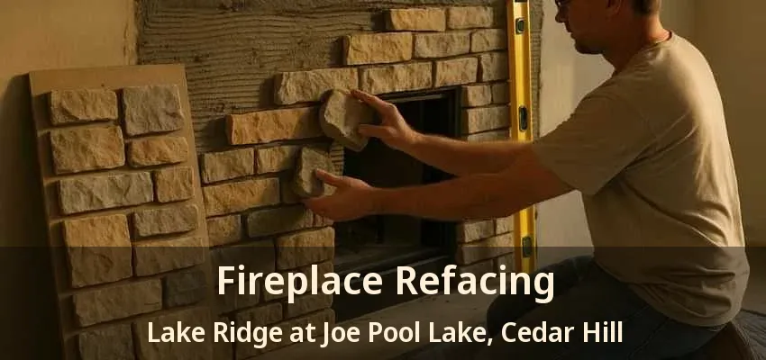Fireplace Refacing Lake Ridge at Joe Pool Lake, Cedar Hill - TX