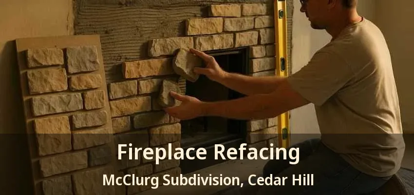 Fireplace Refacing McClurg Subdivision, Cedar Hill - TX