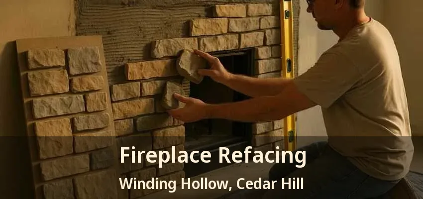 Fireplace Refacing Winding Hollow, Cedar Hill - TX