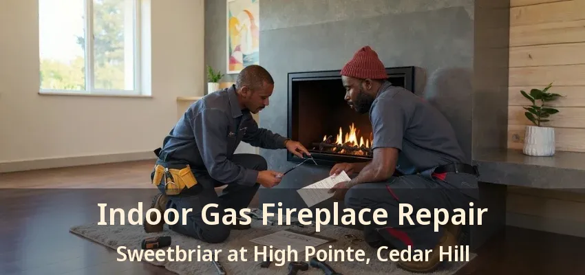 Indoor Gas Fireplace Repair Sweetbriar at High Pointe, Cedar Hill - TX