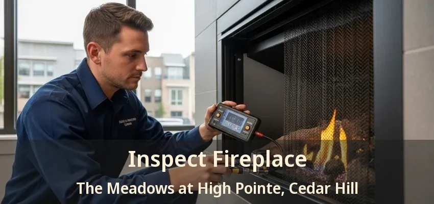 Inspect Fireplace The Meadows at High Pointe, Cedar Hill - TX