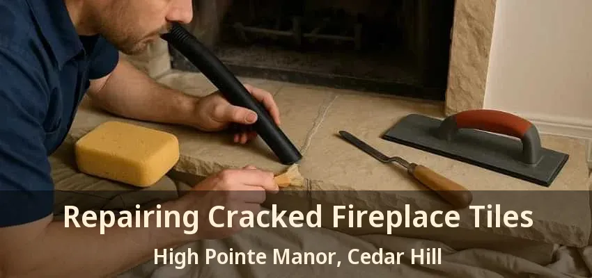 Repairing Cracked Fireplace Tiles High Pointe Manor, Cedar Hill - TX