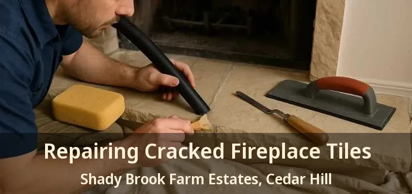 Repairing Cracked Fireplace Tiles Shady Brook Farm Estates, Cedar Hill - TX