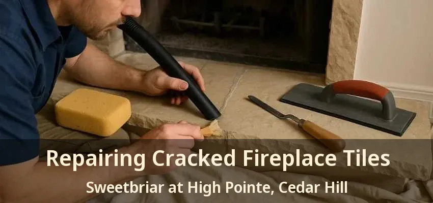 Repairing Cracked Fireplace Tiles Sweetbriar at High Pointe, Cedar Hill - TX
