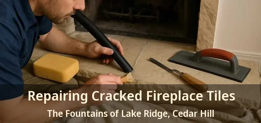Repairing Cracked Fireplace Tiles The Fountains of Lake Ridge, Cedar Hill - TX