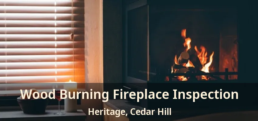 Wood Burning Fireplace Inspection Heritage, Cedar Hill - TX