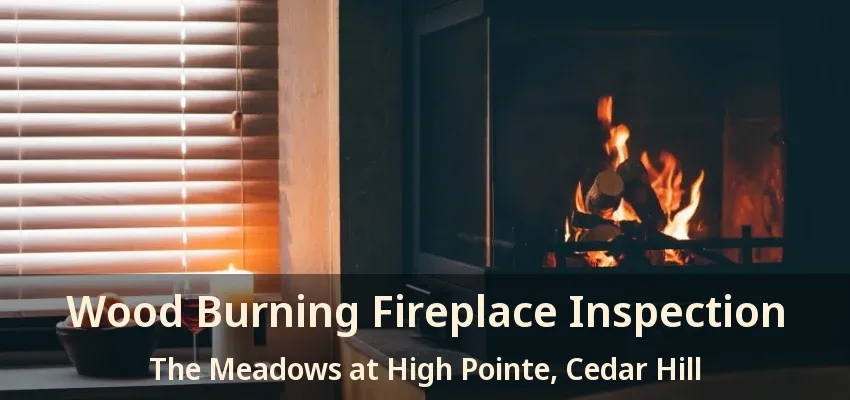 Wood Burning Fireplace Inspection The Meadows at High Pointe, Cedar Hill - TX