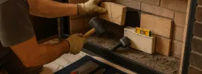 Cracked Fireplace Bricks Repair The Meadows at High Pointe, Cedar Hill