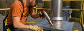 Prefab Chimney Installation Sweetbriar at High Pointe, Cedar Hill